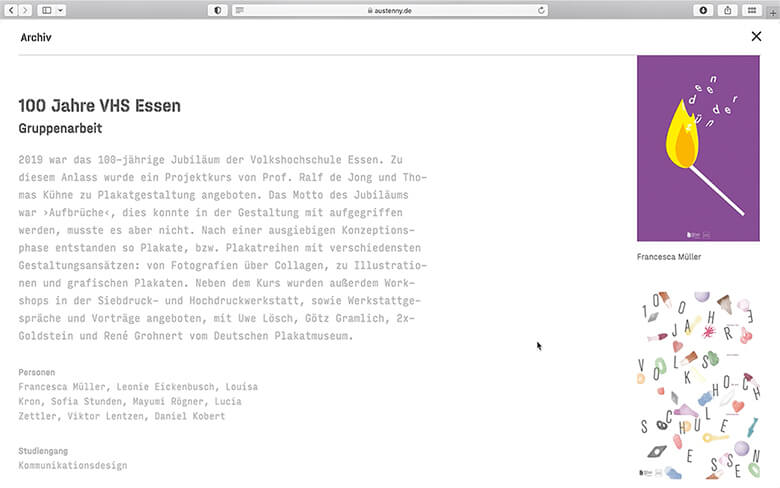 Bild einer Arbeitsprobe von 360° Website