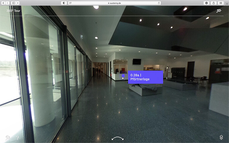Bild einer Arbeitsprobe von 360° Website