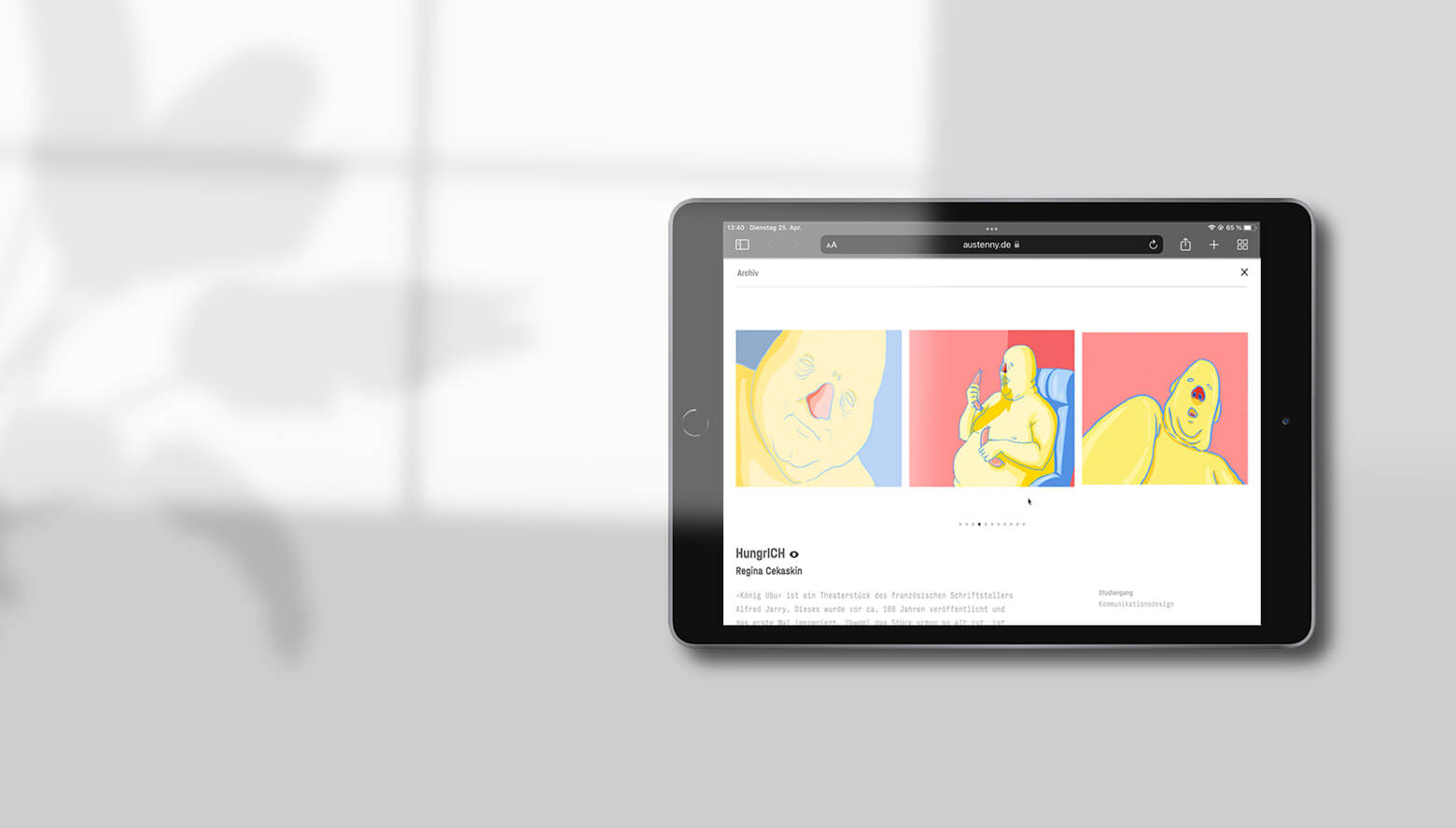 Bild einer Arbeitsprobe von 360° Website