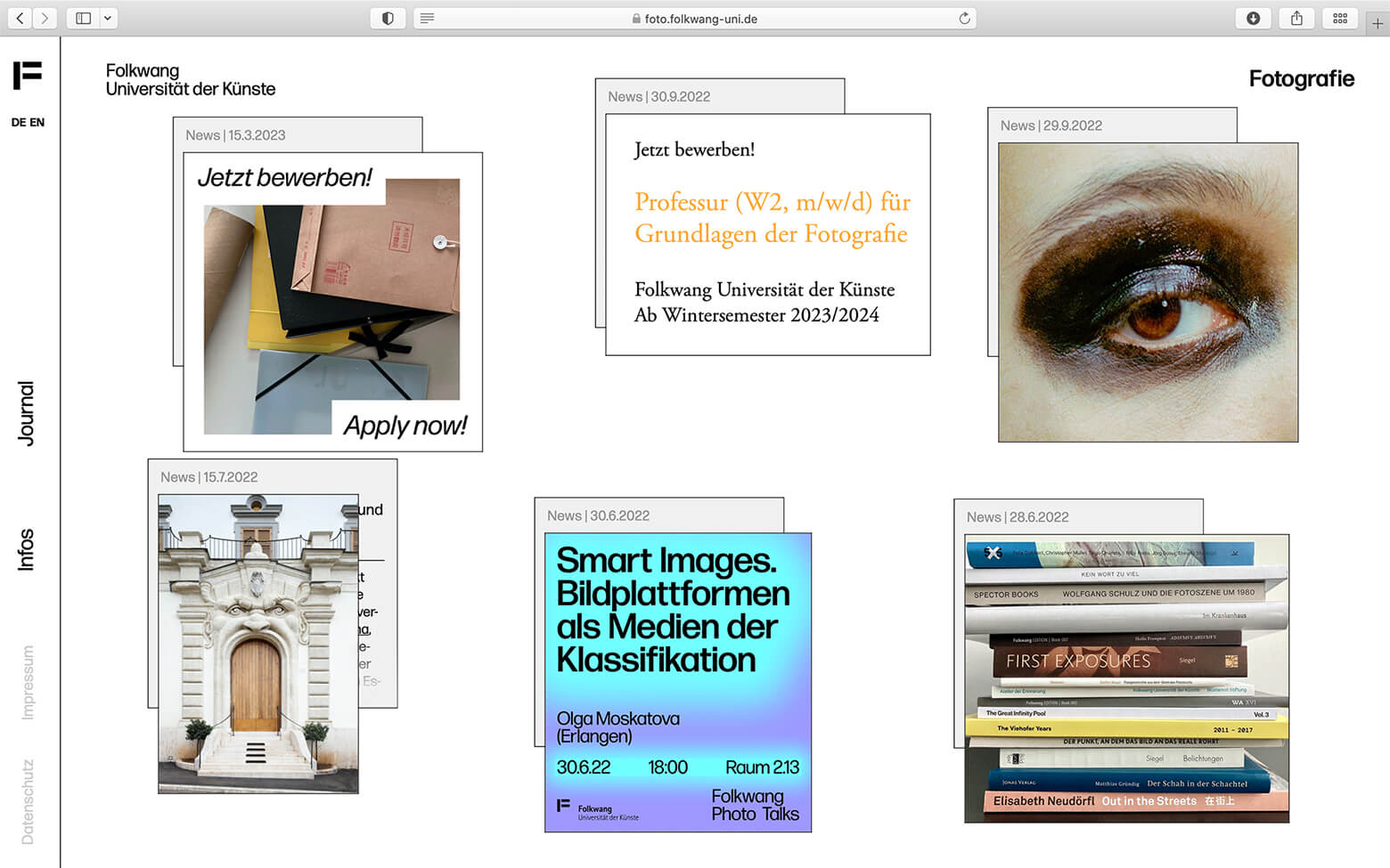Bild einer Arbeitsprobe von Foto.Fotlkwang Website