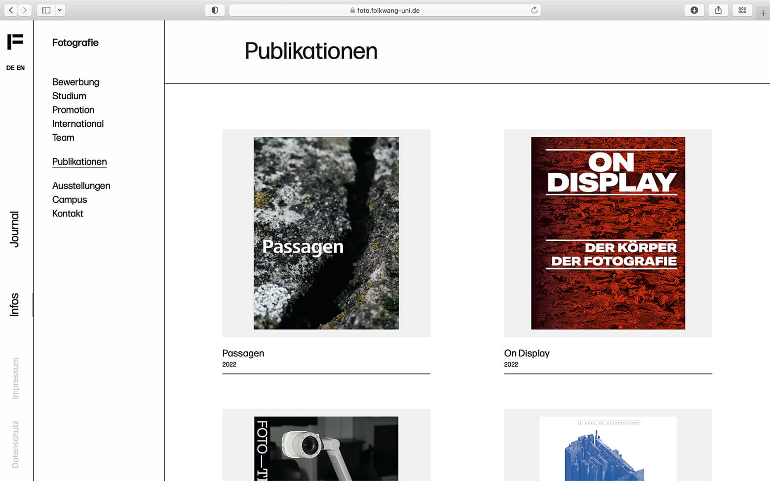 Bild einer Arbeitsprobe von Foto.Fotlkwang Website