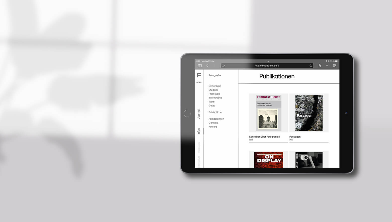 Bild einer Arbeitsprobe von Foto.Fotlkwang Website
