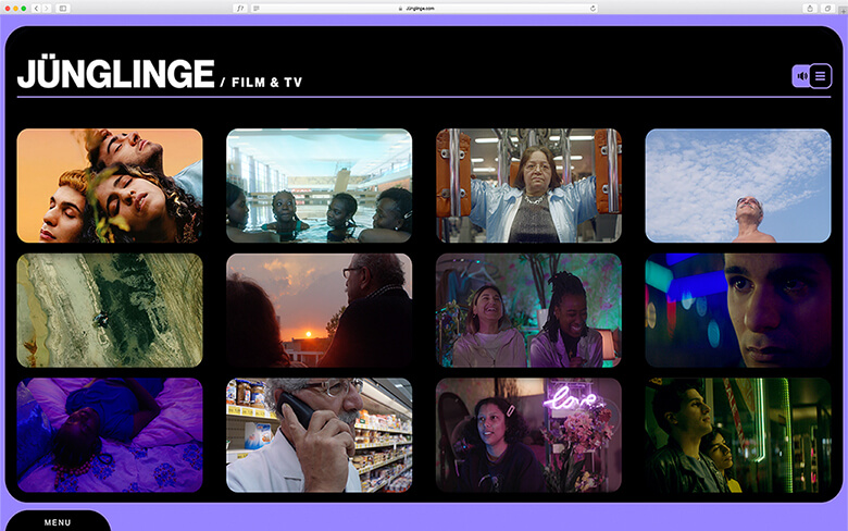 Bild einer Arbeitsprobe von Juenglinge Website