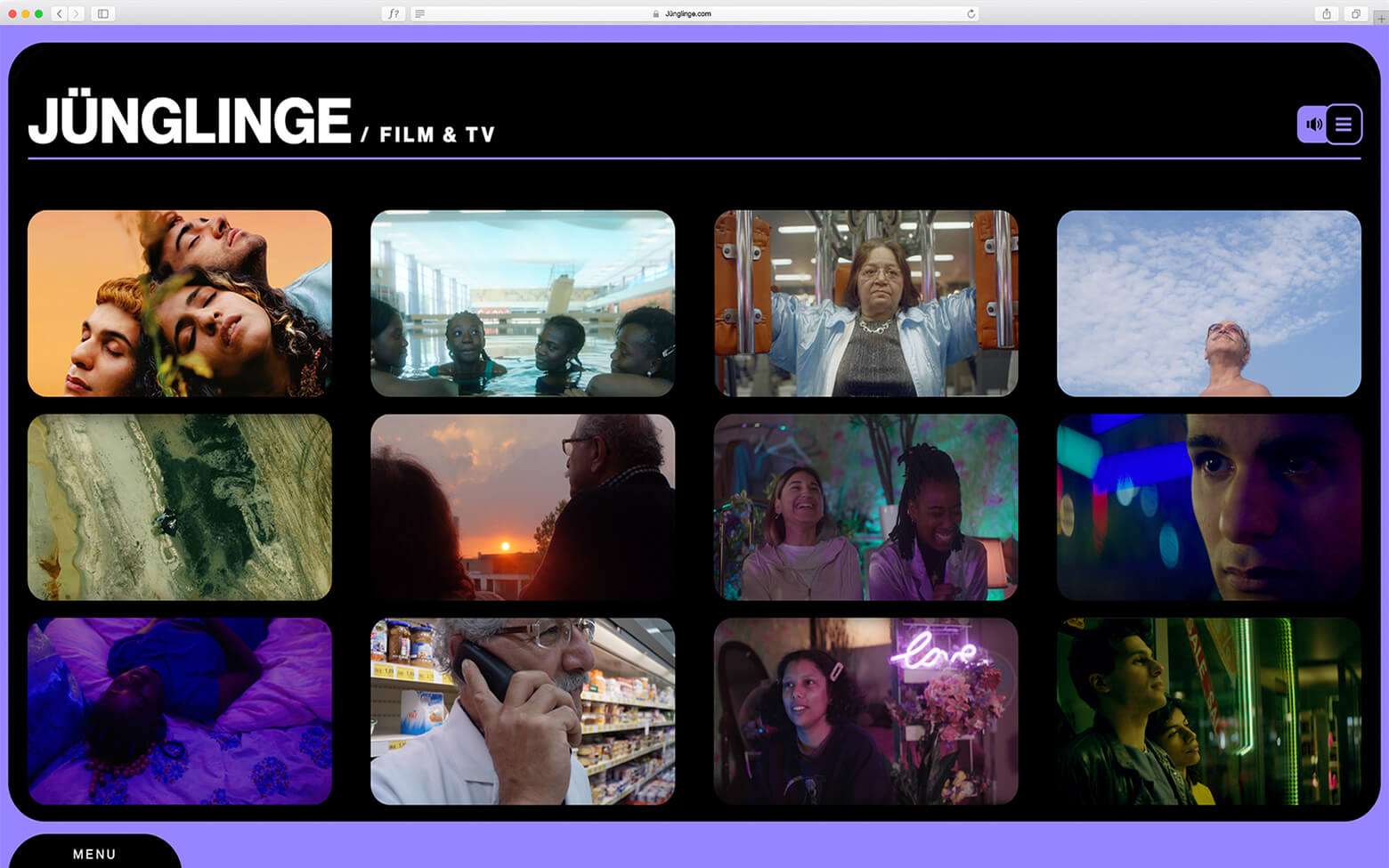Bild einer Arbeitsprobe von Juenglinge Website