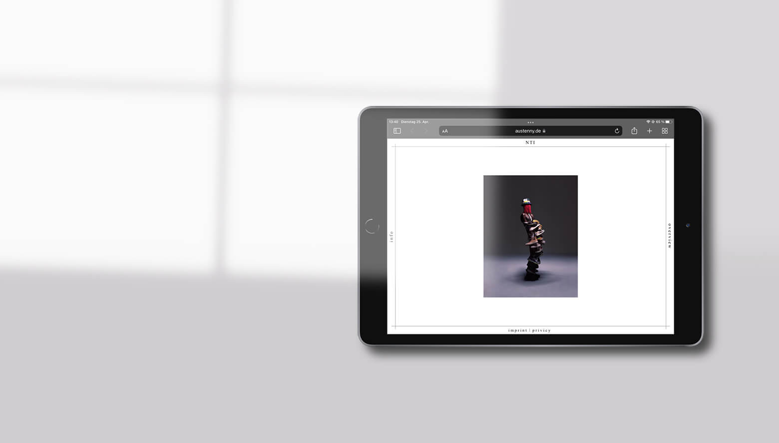 Bild einer Arbeitsprobe von NTI Website